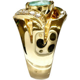 Paraiba Tourmaline 1.52ct Diamond Ring K18 Gold 18K 10.2g Women's Ring Size 13.5

【Used】【Makoto Shichiten】【NN】

【IKTx】