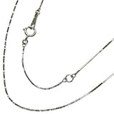 Venetian Chain Necklace (Chain Only) K18WG White Gold 18K 0.8g 40cm Ladies
[Used] [Makoto Shichiten] [BL]

[IDx]
[ex]