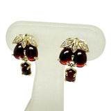 碌山 果実モチーフ ガーネット 計1.40×2ct ダイヤモンド 0.02×2ct ピアス K14ゴールド 14金 2.9g レディース
【中古】【真子質店】【NN】




【TMix】