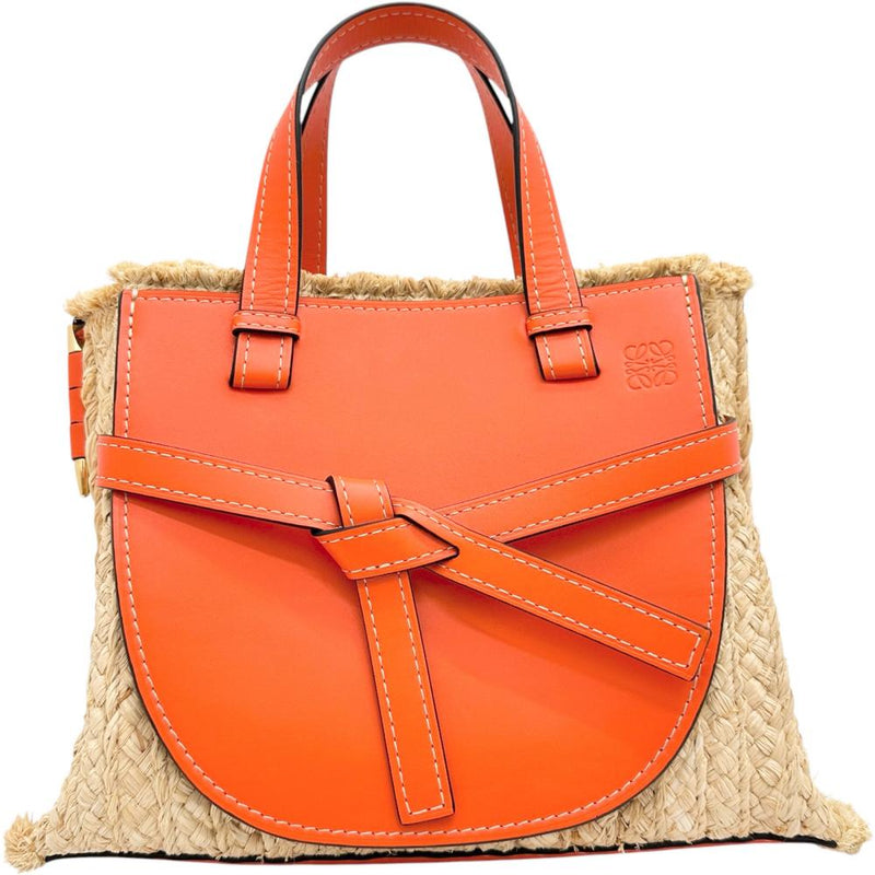LOEWE/ロエベ】 ゲート トップハンドル 2WAY ハンドバッグ ストロー 