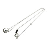 [4℃] Crescent Moon Light Blue/Clear Stone Necklace K10WG White Gold 10K 1.3g 39.5cm Ladies
[Used] [Makoto Shichiten] [NN]

[IDMa]