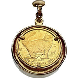 1P Diamond Pendant Top Isle of Man Cat Coin 1991 1/25OZ K18 Yellow Gold (18K)/K24 Yellow Gold (24K, Fine Gold) 3.1g Ladies
【Used】【Makoto Shichiten】【BL】




【MoMix】
【ex】