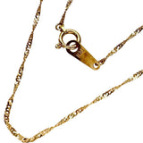 Screw Chain Necklace K18 Gold 18K 1.2g 40cm Ladies
[Used] [Makoto Shichi Store] [BL]




【TIx】
【ex】