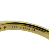 Size 13 Central Diamond (Estimated K-SI1) 0.61ct Side Diamonds Total 0.14ct Ring K18 Gold 18K 2.4g Ladies
[Used] [Makoto Shichiten] [NN]

[SMaMo]