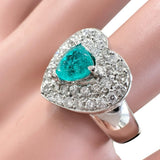 9号 ハートモチーフ ブラジル産パライバトルマリン 0.72ct ダイヤモンド 0.48ct リング・指輪 Pt900プラチナ 8.2g レディース
【中古】【真子質店】【NN】




【MaMaxx】