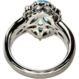 Size 13.5 (US 6.5) Mitsukoshi Mozambique Paraiba Tourmaline 2.60ct Diamond 1.83ct Ring Pt900 Platinum 14.4g Ladies
[Used] [Makoto Shichiten] [NN]

[IIxxx]