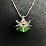 Insect Motif Brooch/Pendant Top Green Grossular Garnet Total 1.73/0.01ct Diamond Total 0.05ct K18WG White Gold 18k 3.6g Ladies
【Used】【Makoto Shichiten】【NN】




【MiMoMi】