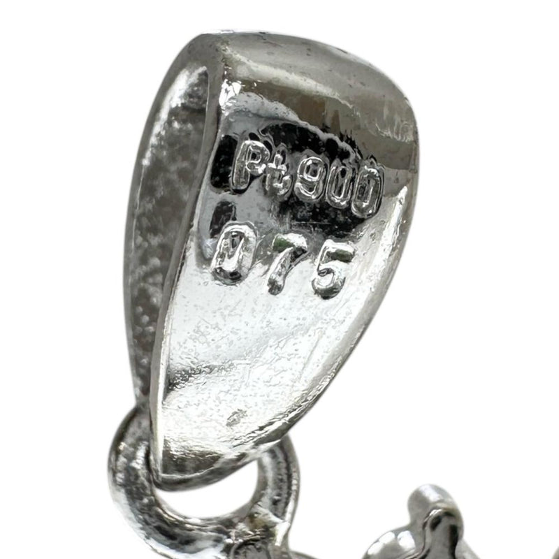 プラチナ900 ダイヤモンド ペンダントトップ シトリン ダイヤモンド 0.75ct ペンダントトップ Pt900プラチナ 4.4g
