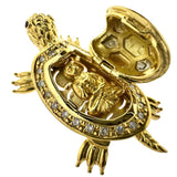 Turtle Motif Diamond Total 0.24ct Pendant Top K18 Gold 18k/Pt900 Platinum/K24 Gold (Buddha) Analyzed 12.6g Ladies
[Used] [Makoto Shichiten] [NN]




[TMoMax]