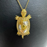 Turtle Motif Diamond Total 0.24ct Pendant Top K18 Gold 18k/Pt900 Platinum/K24 Gold (Buddha) Analyzed 12.6g Ladies
[Used] [Makoto Shichiten] [NN]




[TMoMax]