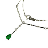Emerald 0.34ct Diamond Total 0.18ct Necklace Pt900 Platinum/Pt850 Platinum 3.5g 40cm Ladies
[Used] [Makoto Shiten] [NN]

[DDx]