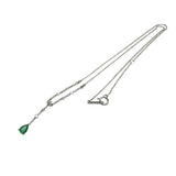 Emerald 0.34ct Diamond Total 0.18ct Necklace Pt900 Platinum/Pt850 Platinum 3.5g 40cm Ladies
[Used] [Makoto Shiten] [NN]

[DDx]