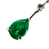 Emerald 0.34ct Diamond Total 0.18ct Necklace Pt900 Platinum/Pt850 Platinum 3.5g 40cm Ladies
[Used] [Makoto Shiten] [NN]

[DDx]