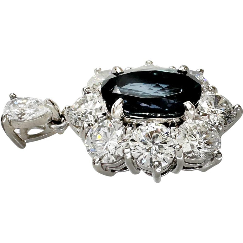 アレキサンドライト 2.194ct ダイヤモンド 2.496/0.20ct ペンダント