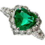 Size 12 Heart-shaped Emerald 0.776ct Diamond 0.62ct Ring Pt950 Platinum 3.2g Ladies
【Used】【Makoto Shichiten】【NN】




【ISMix】