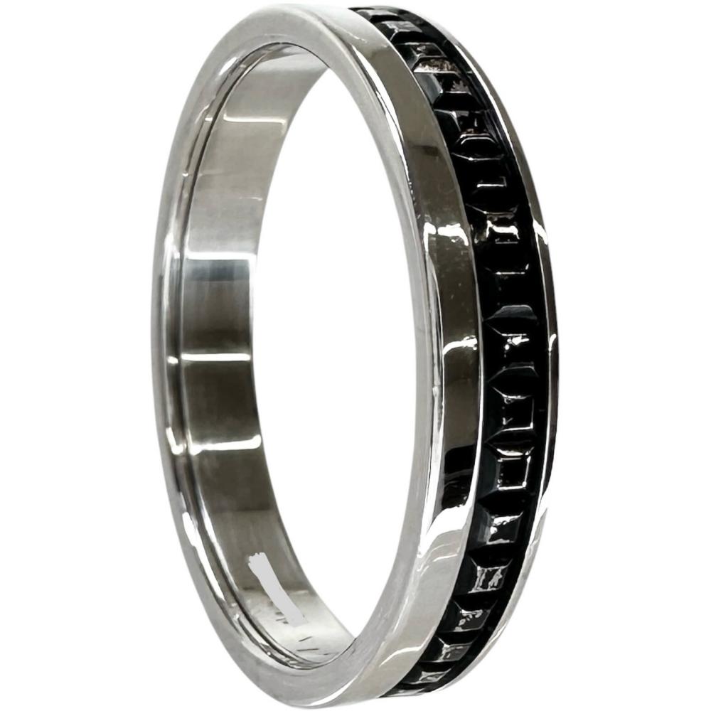 18.5号【Boucheron/ブシュロン】 キャトルブラックリング ハーフ