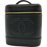【CHANEL/シャネル】 ココマーク バニティバッグ シリアルシールあり ハンドバッグ 6番台（2000年頃） キャビアスキン ブラック/ゴールド金具 レディース【中古】【真子質店】【BL】




【IxKMi】