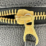【CHANEL/シャネル】 ココマーク バニティバッグ シリアルシールあり ハンドバッグ 6番台（2000年頃） キャビアスキン ブラック/ゴールド金具 レディース【中古】【真子質店】【BL】




【IxKMi】