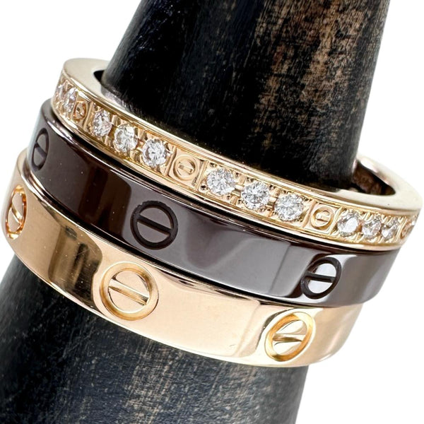 7号【CARTIER/カルティエ】 ラブ スリーフープ 3連 ダイヤモンド