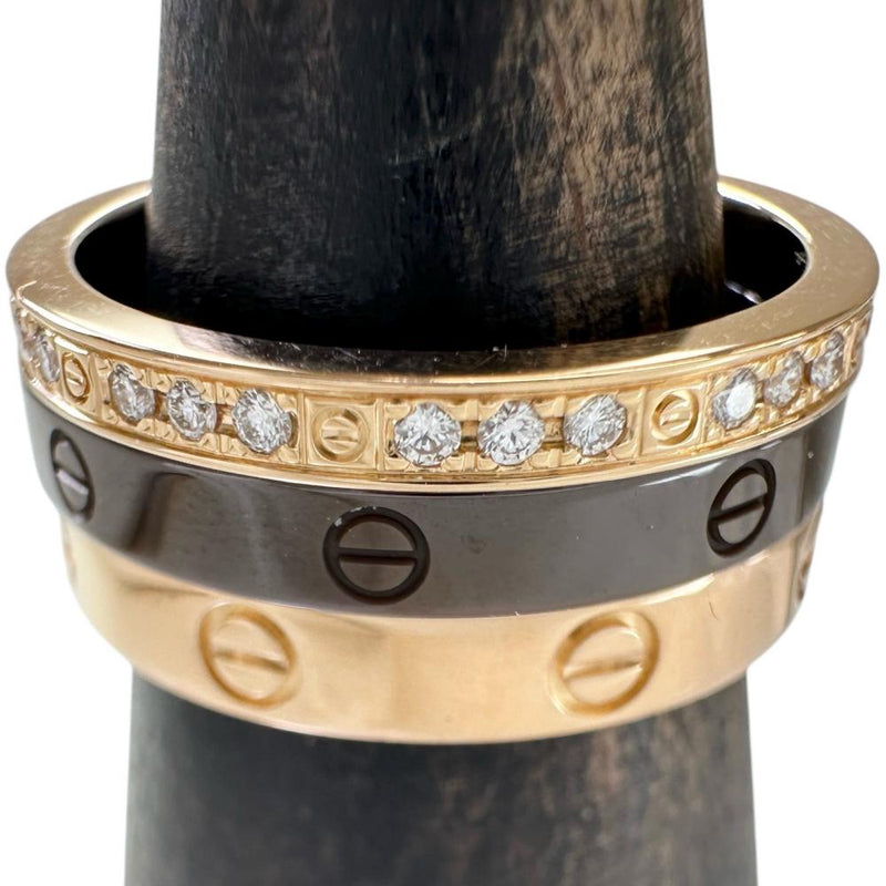 7号【CARTIER/カルティエ】 ラブ スリーフープ 3連 ダイヤモンド