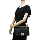 【CHANEL/シャネル】 ボーイシャネル25 A67086 チェーンショルダー ショルダーバッグ 26番（2018年） キャビアスキン ブラックレザー/ゴールド金具 レディース【中古】【真子質店】【BL】




【MoSMiD】