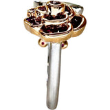 9号 フラワーモチーフ ガーネット 0.85ct ルビー 0.52ct ダイヤモンド 0.01ct リング・指輪 K18WGホワイトゴールド 18金/K18PGピンクゴールド 18金 6.8g レディース
【中古】【真子質店】【NN】




【ITKY】