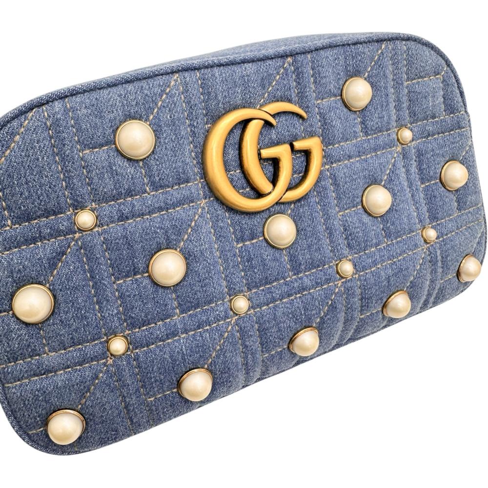 GUCCI/グッチ】 スモールカメラバッグ 447632 GGマーモント ショルダー