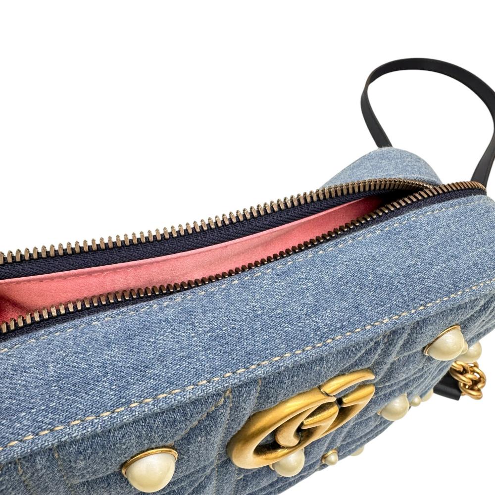 GUCCI/グッチ】 スモールカメラバッグ 447632 GGマーモント ショルダー