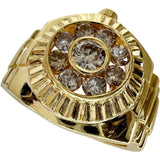 12号 時計ベルト風　印台デザイン ダイヤモンド 0.77ct リング・指輪 K18ゴールド 18金 13.0g レディース
【中古】【真子質店】【NN】




【TMoMiMo】