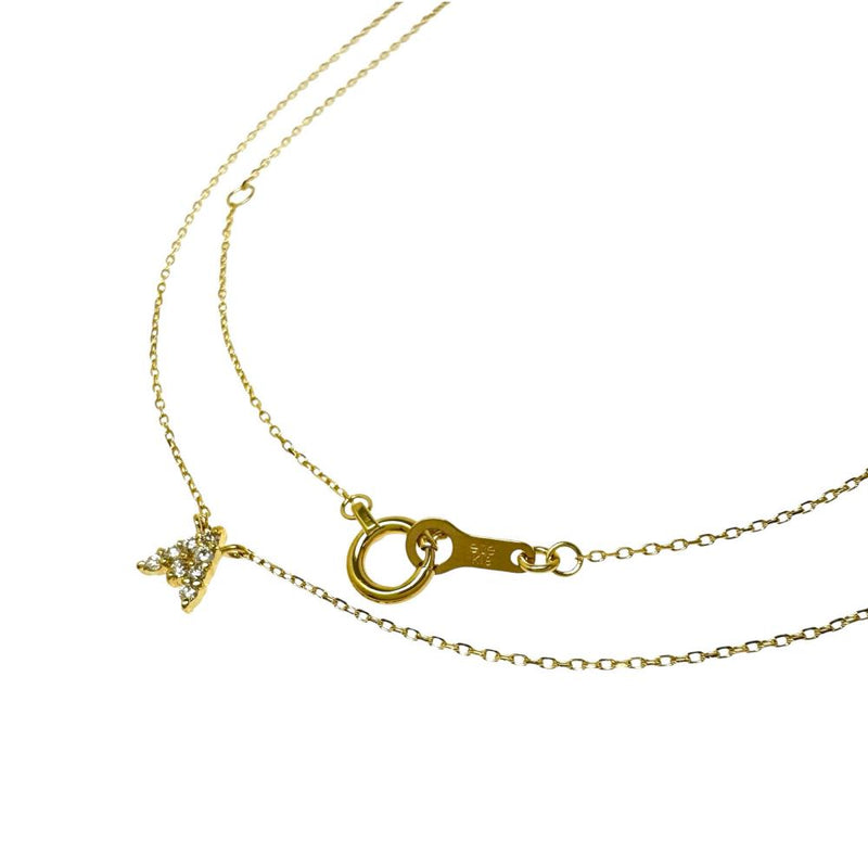 ete/エテ】 Aモチーフ ダイヤモンド 計0.04ct ネックレス K18ゴールド 
