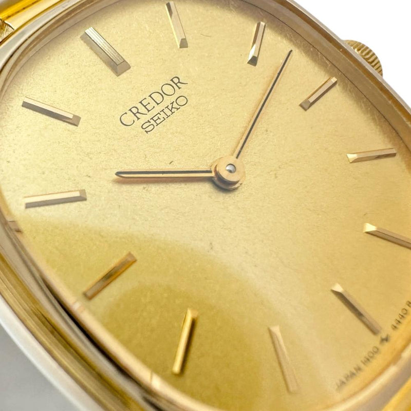 SEIKO/セイコー】 クレドール 1400-7460 腕時計 K14ゴールド/レザー