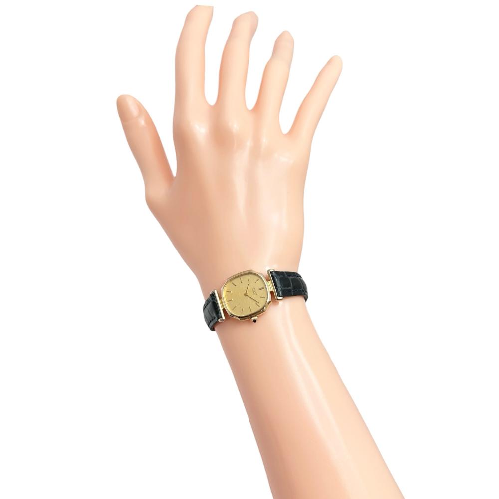 SEIKO/セイコー】 クレドール 1400-7460 腕時計 K14ゴールド/レザー