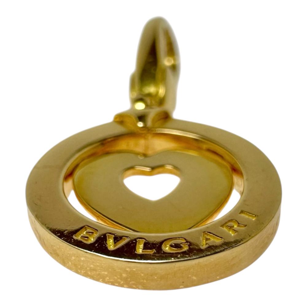 ブルガリ　トンド　ハート BVLGARI/ブルガリ】 トンドハート ペンダントトップ K18ゴールド 18金