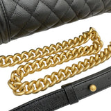 【CHANEL/シャネル】 ボーイシャネル25 チェーンショルダー A67086 ショルダーバッグ シリアルプレート(2021年以降） キャビアスキン ブラックレザー/ゴールド金具 レディース【中古】【真子質店】【BL】




【YMaMix】