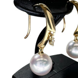 【MIKIMOTO】 Hook Earrings, 2P Dangle Diamonds, Akoya Pearl 7.3mm, Diamond Earrings, K18YG Yellow Gold, 18K, 3.0g, Ladies
【Used】【Makoto Shichiten】【GD】




【KMoS】