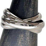 Size 16.5 (US 8.5) [CARTIER] Trinity Ring K18WG (White Gold) 9.7g #57 1999 Women's
[Used] [Makoto Shichiten] [GD]

[TDKMo]