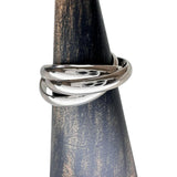 Size 16.5 (US 8.5) [CARTIER] Trinity Ring K18WG (White Gold) 9.7g #57 1999 Women's
[Used] [Makoto Shichiten] [GD]

[TDKMo]