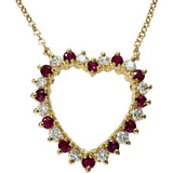 [TIFFANY&Co./Tiffany] Sentimental Heart Ruby Diamond Necklace K18YG Yellow Gold 18k 3.8g 41.5cm Women's
[Used] [Makoto Shichiten] [GD]

[TDMoMa]