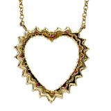 [TIFFANY&Co./Tiffany] Sentimental Heart Ruby Diamond Necklace K18YG Yellow Gold 18k 3.8g 41.5cm Women's
[Used] [Makoto Shichiten] [GD]

[TDMoMa]