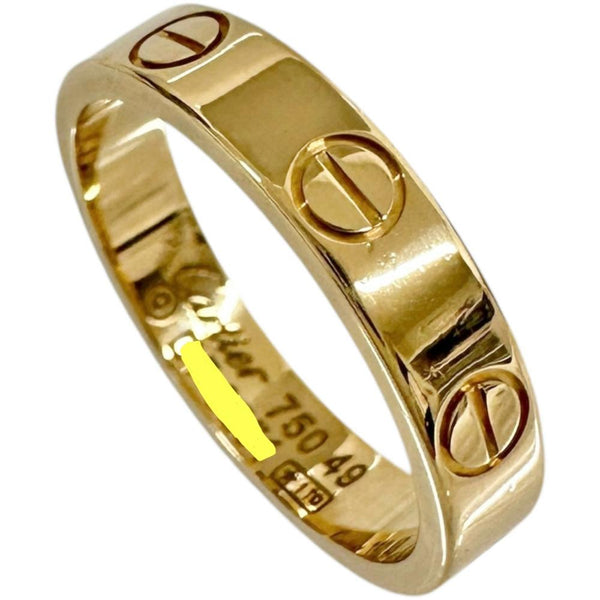 9号【CARTIER/カルティエ】 ミニラブ リング・指輪 K18YGイエロー