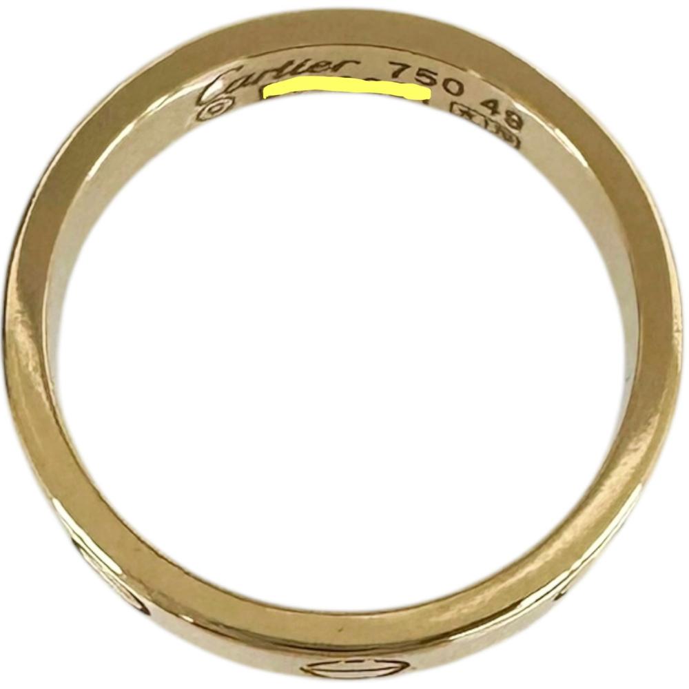 9号【CARTIER/カルティエ】 ミニラブ リング・指輪 K18YGイエロー