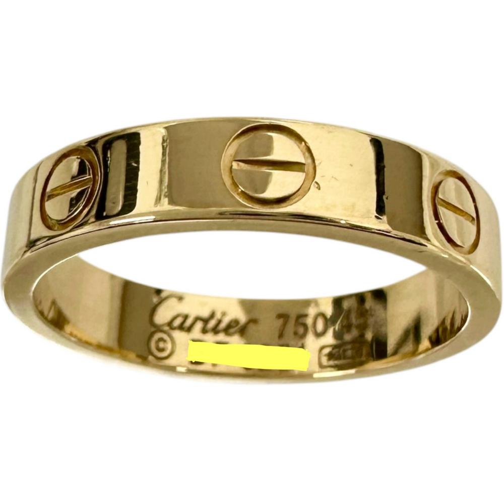 9号【CARTIER/カルティエ】 ミニラブ リング・指輪 K18YGイエロー