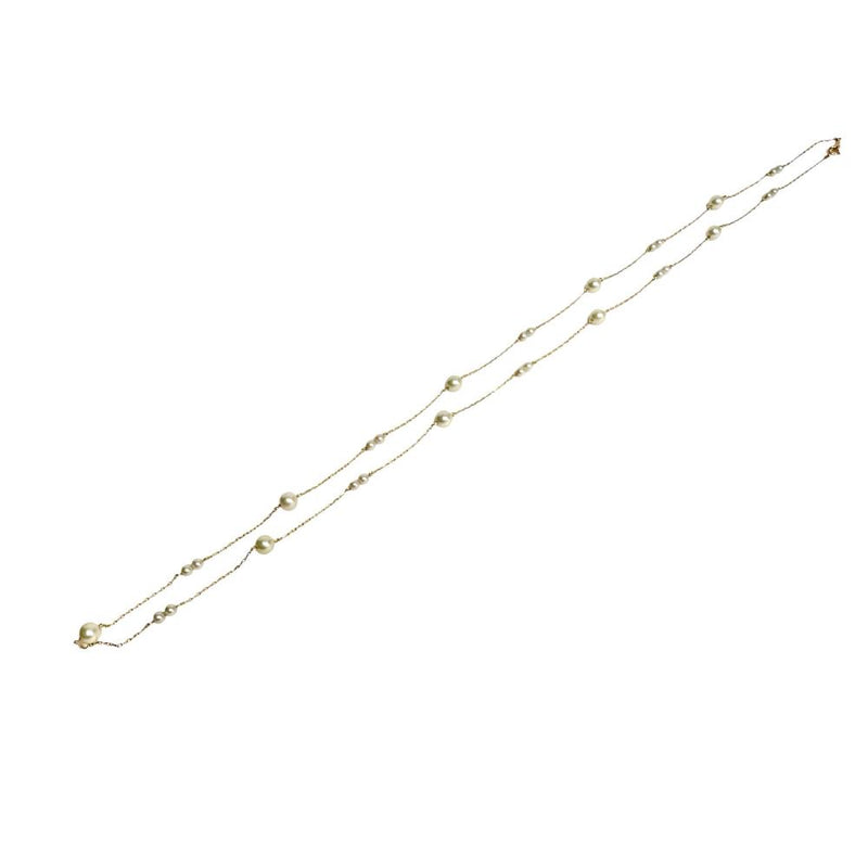 MIKIMOTO/ミキモト】 ステーション風 ロング アコヤ真珠 3.3～6.0mm