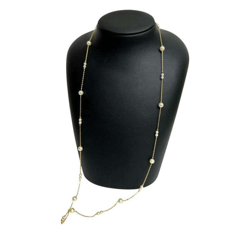 MIKIMOTO/ミキモト】 ステーション風 ロング アコヤ真珠 3.3～6.0mm