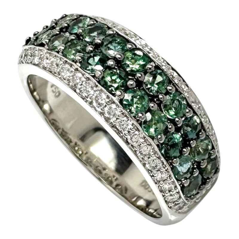 10.5号 アレキサンドライト 計1.02ct ダイヤモンド 計0.30ct リング 