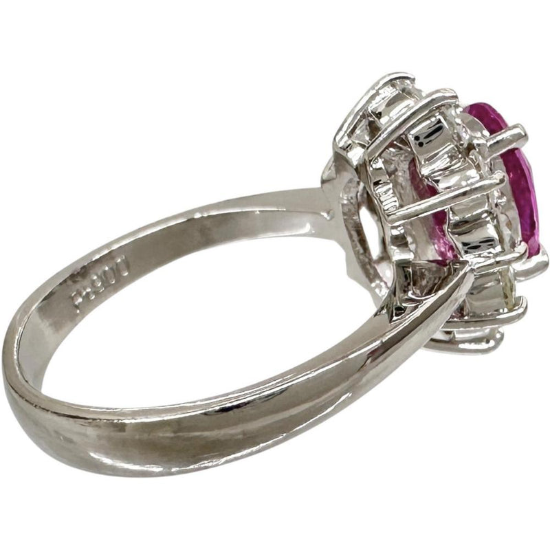 8.5号 ピンクサファイア 1.24ct ダイヤモンド 0.70ct リング・指輪