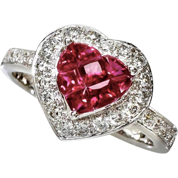 15.5号 ルビー（ミステリーセッティング） 1.12ct ダイヤモンド 0.33ct