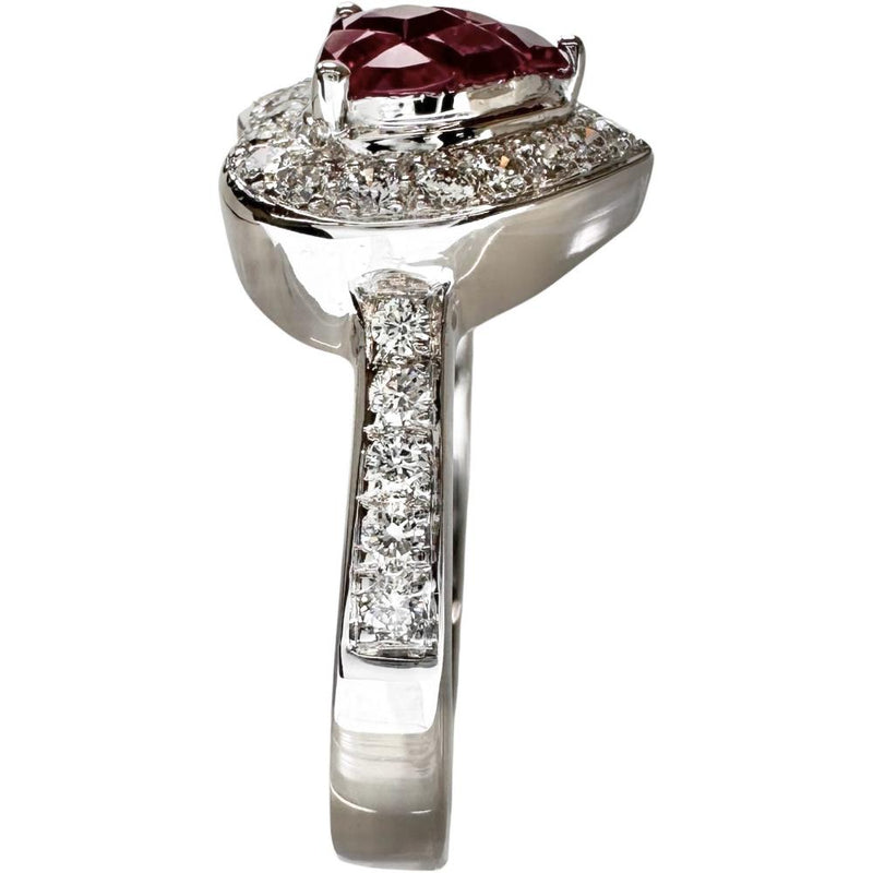 15.5号 ルビー（ミステリーセッティング） 1.12ct ダイヤモンド 0.33ct