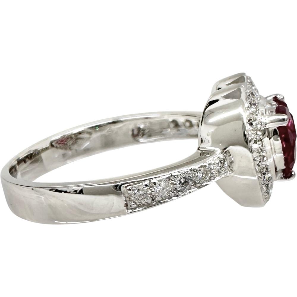 15.5号 ルビー（ミステリーセッティング） 1.12ct ダイヤモンド 0.33ct