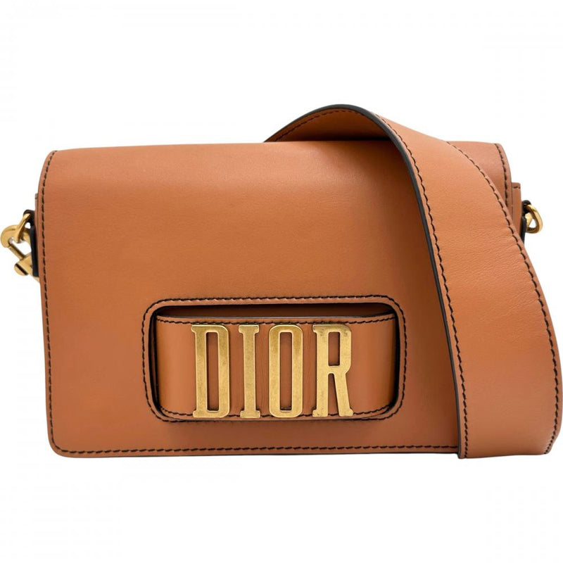 twenty vivo　本革　ショルダーバッグ　オレンジ　ゴールド金具 Dior/ディオール】 ディオレボリューション ショルダーバッグ レザー